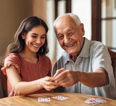 AL Azeem Care team engaging with elderly residents.